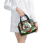 Personalized South Sydney Rabbitohs Shoulder Handbag Aboriginal Dot Art - Dreamtime Rugby Mascot