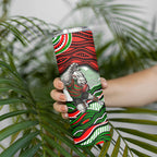 Personalized South Sydney Rabbitohs Skinny Tumbler Aboriginal Dot Art - Dreamtime Rugby Mascot