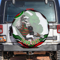 Personalized South Sydney Rabbitohs Spare Tire Cover Aboriginal Dot Art - Dreamtime Rugby Mascot