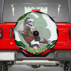 Personalized South Sydney Rabbitohs Spare Tire Cover Aboriginal Dot Art - Dreamtime Rugby Mascot
