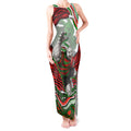 Personalized South Sydney Rabbitohs Tank Maxi Dress Aboriginal Dot Art - Dreamtime Rugby Mascot