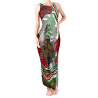 Personalized South Sydney Rabbitohs Tank Maxi Dress Aboriginal Dot Art - Dreamtime Rugby Mascot