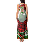 Personalized South Sydney Rabbitohs Tank Maxi Dress Aboriginal Dot Art - Dreamtime Rugby Mascot