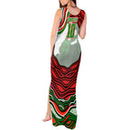 Personalized South Sydney Rabbitohs Tank Maxi Dress Aboriginal Dot Art - Dreamtime Rugby Mascot
