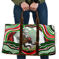 Personalized South Sydney Rabbitohs Travel Bag Aboriginal Dot Art - Dreamtime Rugby Mascot