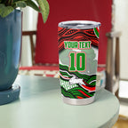 Personalized South Sydney Rabbitohs Tumbler Cup Aboriginal Dot Art - Dreamtime Rugby Mascot