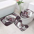 Personalized Manly Warringah Sea Eagles Bathroom Set Aboriginal Dot Art - Dreamtime Rugby Mascot
