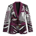 Personalized Manly Warringah Sea Eagles Blazer Aboriginal Dot Art - Dreamtime Rugby Mascot