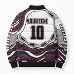Personalized Manly Warringah Sea Eagles Bomber Puffer Jacket Aboriginal Dot Art - Dreamtime Rugby Mascot