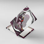 Personalized Manly Warringah Sea Eagles Canvas Wall Art Aboriginal Dot Art - Dreamtime Rugby Mascot