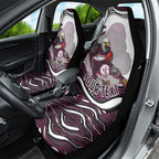 Personalized Manly Warringah Sea Eagles Car Seat Cover Aboriginal Dot Art - Dreamtime Rugby Mascot