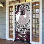 Personalized Manly Warringah Sea Eagles Door Cover Aboriginal Dot Art - Dreamtime Rugby Mascot