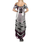 Personalized Manly Warringah Sea Eagles Family Matching Summer Maxi Dress and Hawaiian Shirt Aboriginal Dot Art - Dreamtime Rugby Mascot