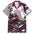 Personalized Manly Warringah Sea Eagles Hawaiian Shirt Aboriginal Dot Art - Dreamtime Rugby Mascot