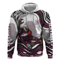 Personalized Manly Warringah Sea Eagles Hoodie Aboriginal Dot Art - Dreamtime Rugby Mascot