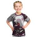 Personalized Manly Warringah Sea Eagles Kid T Shirt Aboriginal Dot Art - Dreamtime Rugby Mascot