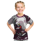 Personalized Manly Warringah Sea Eagles Kid T Shirt Aboriginal Dot Art - Dreamtime Rugby Mascot