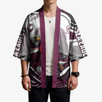 Personalized Manly Warringah Sea Eagles Kimono Aboriginal Dot Art - Dreamtime Rugby Mascot