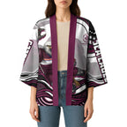 Personalized Manly Warringah Sea Eagles Kimono Aboriginal Dot Art - Dreamtime Rugby Mascot