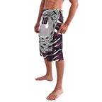 Personalized Manly Warringah Sea Eagles Lavalava Aboriginal Dot Art - Dreamtime Rugby Mascot