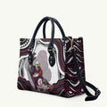 Personalized Manly Warringah Sea Eagles Leather Bag Aboriginal Dot Art - Dreamtime Rugby Mascot