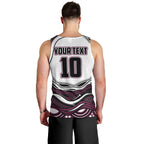 Personalized Manly Warringah Sea Eagles Men Tank Top Aboriginal Dot Art - Dreamtime Rugby Mascot