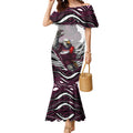 Personalized Manly Warringah Sea Eagles Mermaid Dress Aboriginal Dot Art - Dreamtime Rugby Mascot