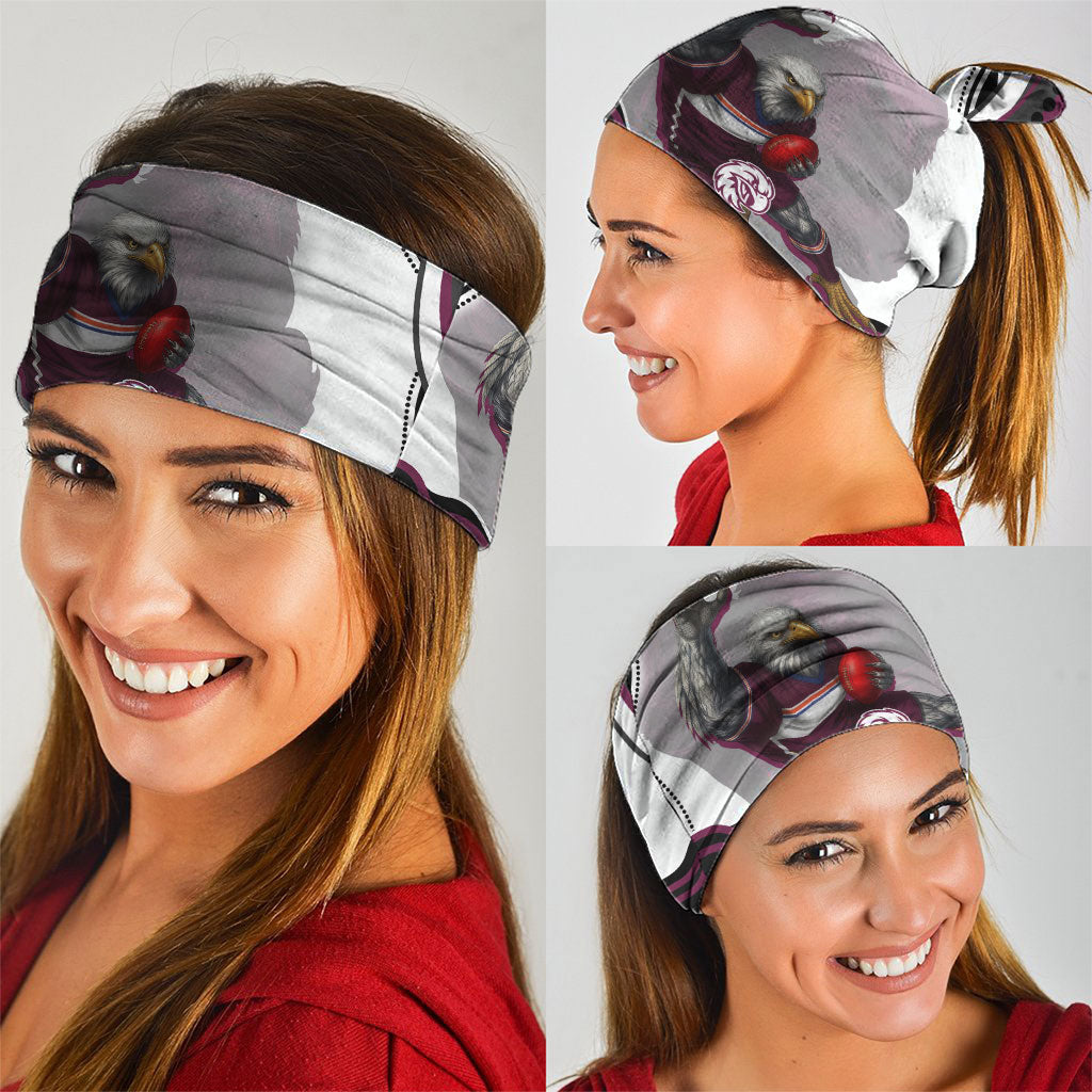 Personalized Manly Warringah Sea Eagles Neck Gaiter Aboriginal Dot Art - Dreamtime Rugby Mascot