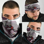 Personalized Manly Warringah Sea Eagles Neck Gaiter Aboriginal Dot Art - Dreamtime Rugby Mascot