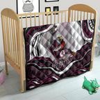 Personalized Manly Warringah Sea Eagles Quilt Aboriginal Dot Art - Dreamtime Rugby Mascot