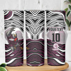 Personalized Manly Warringah Sea Eagles Skinny Tumbler Aboriginal Dot Art - Dreamtime Rugby Mascot
