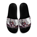 Personalized Manly Warringah Sea Eagles Slide Sandals Aboriginal Dot Art - Dreamtime Rugby Mascot