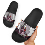 Personalized Manly Warringah Sea Eagles Slide Sandals Aboriginal Dot Art - Dreamtime Rugby Mascot