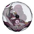 Personalized Manly Warringah Sea Eagles Spare Tire Cover Aboriginal Dot Art - Dreamtime Rugby Mascot