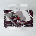 Personalized Manly Warringah Sea Eagles Tablecloth Aboriginal Dot Art - Dreamtime Rugby Mascot