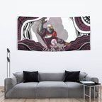 Personalized Manly Warringah Sea Eagles Tapestry Aboriginal Dot Art - Dreamtime Rugby Mascot