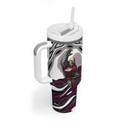 Personalized Manly Warringah Sea Eagles Tumbler With Handle Aboriginal Dot Art - Dreamtime Rugby Mascot