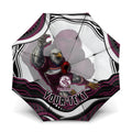 Personalized Manly Warringah Sea Eagles Umbrella Aboriginal Dot Art - Dreamtime Rugby Mascot