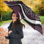 Personalized Manly Warringah Sea Eagles Umbrella Aboriginal Dot Art - Dreamtime Rugby Mascot