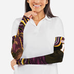 Personalized Brisbane Broncos Arm Sleeves Aboriginal Dot Art - Dreamtime Rugby Mascot