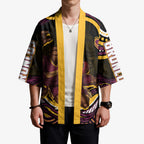 Personalized Brisbane Broncos Kimono Aboriginal Dot Art - Dreamtime Rugby Mascot