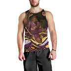 Personalized Brisbane Broncos Men Tank Top Aboriginal Dot Art - Dreamtime Rugby Mascot