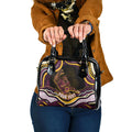 Personalized Brisbane Broncos Shoulder Handbag Aboriginal Dot Art - Dreamtime Rugby Mascot