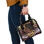 Personalized Brisbane Broncos Shoulder Handbag Aboriginal Dot Art - Dreamtime Rugby Mascot