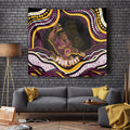Personalized Brisbane Broncos Tapestry Aboriginal Dot Art - Dreamtime Rugby Mascot