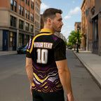 Personalized Brisbane Broncos Zipper Polo Shirt Aboriginal Dot Art - Dreamtime Rugby Mascot