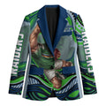 Personalized Canberra Raiders Blazer Aboriginal Dot Art - Dreamtime Rugby Mascot
