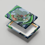 Personalized Canberra Raiders Canvas Wall Art Aboriginal Dot Art - Dreamtime Rugby Mascot