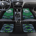 Personalized Canberra Raiders Car Mats Aboriginal Dot Art - Dreamtime Rugby Mascot
