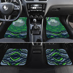 Personalized Canberra Raiders Car Mats Aboriginal Dot Art - Dreamtime Rugby Mascot